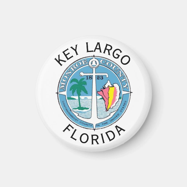 Nyckel Largo - Florida Nycklar Magnet (Framsidan)