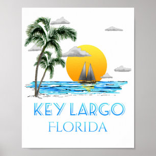 Nyckel Largo Florida Nycklar Poster