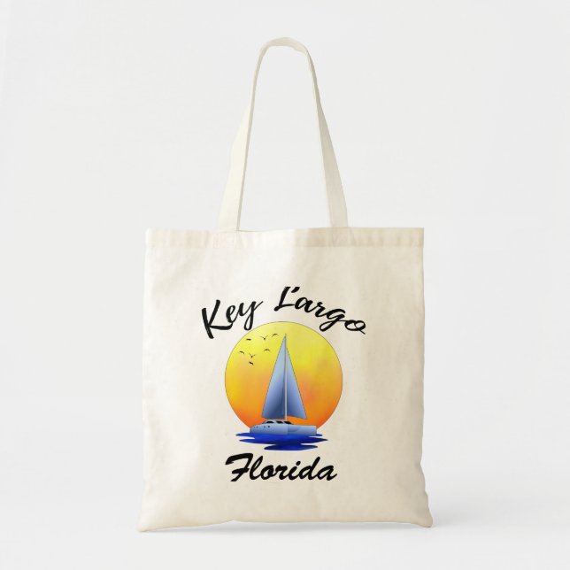 Nyckel Largo Florida Nycklar Sailing Tygkasse (Framsidan)