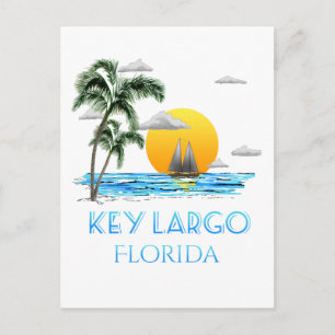 Nyckel Largo Florida Nycklar Vykort