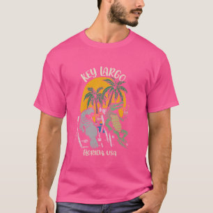 Nyckel Largo Florida USA Funny Manatee Alligator D T Shirt