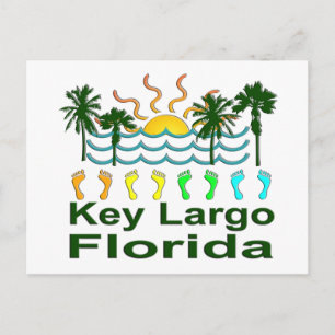 Nyckel Largo Florida Vykort