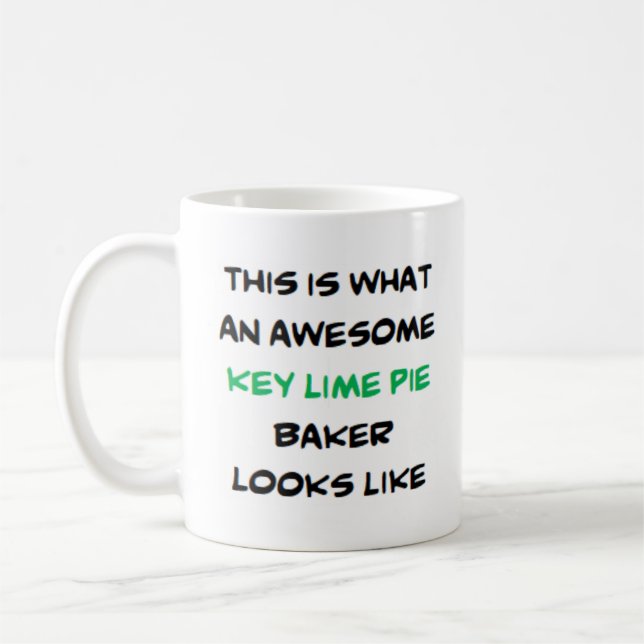 nyckel lime paj baker, fantastisk kaffemugg (Vänster)