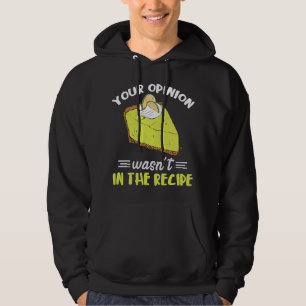 Nyckel Lime Paj er yttrande Lemon Paj Dessert Flor Hoodie