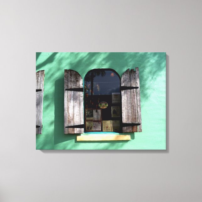 Nyckel Lime Paj Fönstret Nyckel Väster Florida Wra Canvastryck (Framsida)