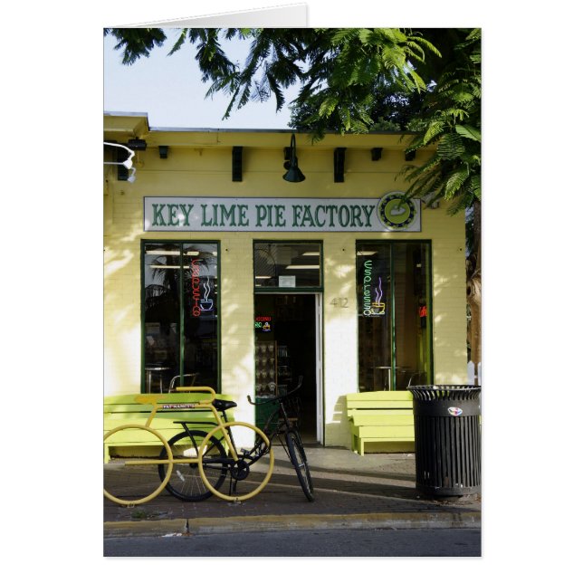Nyckel Lime Paj Hälsningskort (Framsidan)