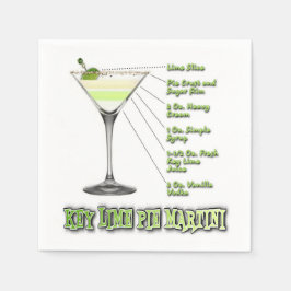 Nyckel Lime Paj Martini Cocktail Recipe Art Pappersservett