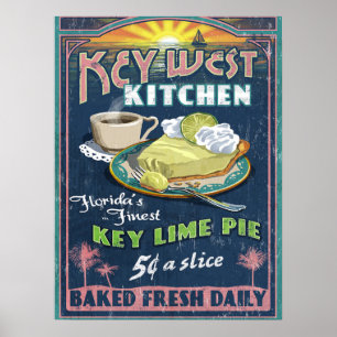 Nyckel Lime Paj Poster