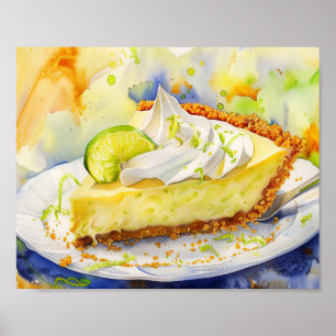 Nyckel Lime Paj Poster