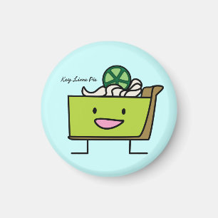Nyckel Lime Paj sour lemon tart dessert segmentera Magnet