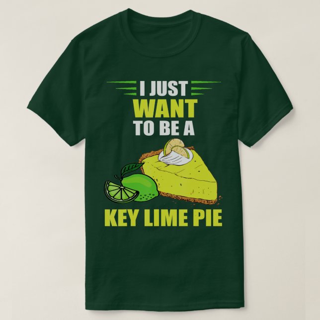 Nyckel Lime Paj vill jag bara begränsa Paj Baker L T Shirt (Design framsida)