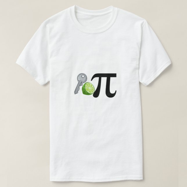 Nyckel Lime Pi Pun roligt Pi Day Nyckel Lime Pi T Shirt (Design framsida)