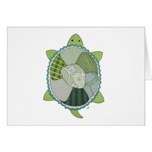 Nyckel Lime Turtle Hälsningskort