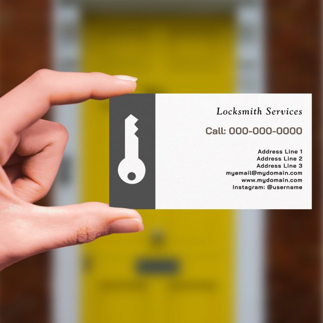 Nyckel & Locksmith Visitkort (Key & Locksmith Business Card)