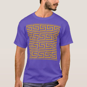 Nyckel Mönster Guld T Shirt