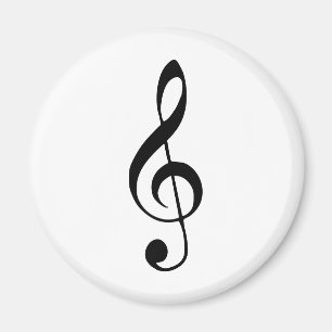 nyckel- musik för fiol magnet