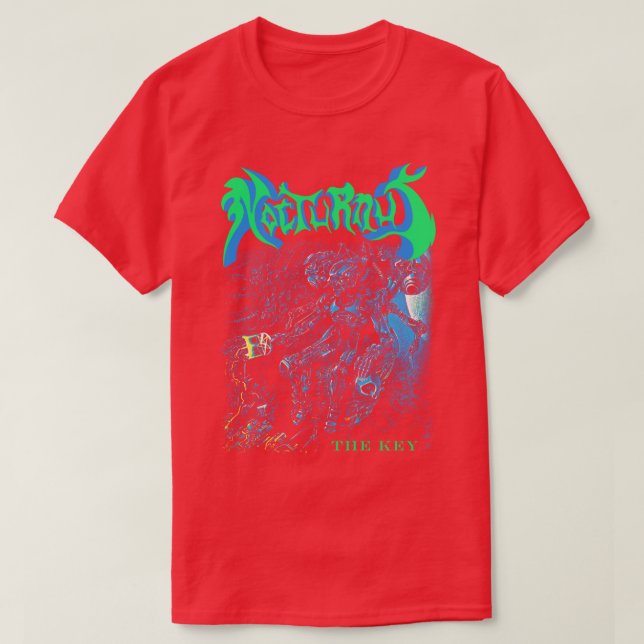 Nyckel Nocvändus Classic Old school Döden Metall T Shirt (Design framsida)