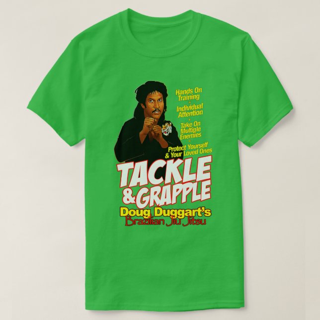 Nyckel och Peele Tackle och Grapple Doug Duggarts  T Shirt (Design framsida)