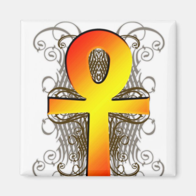 "Nyckel of Life (Ankh)" i Guld Magnet (Framsidan)