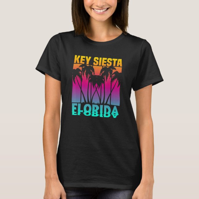 Nyckel Siesta Florida 2 T Shirt (Framsida)