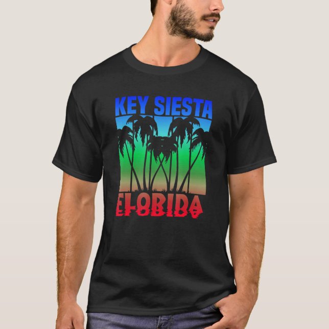 Nyckel Siesta Florida T Shirt (Framsida)
