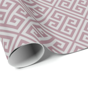 Nyckel- slående in papper för dammig Mauve grek Presentpapper