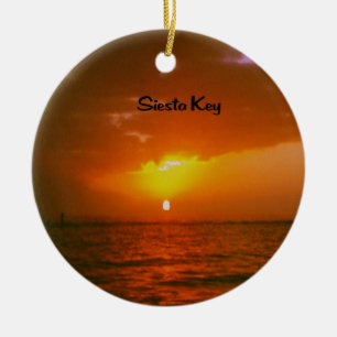 Nyckel- solnedgång för Siesta Julgransprydnad Keramik