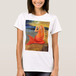 Nyckel- solnedgångT-tröja för sjöjungfru T Shirt