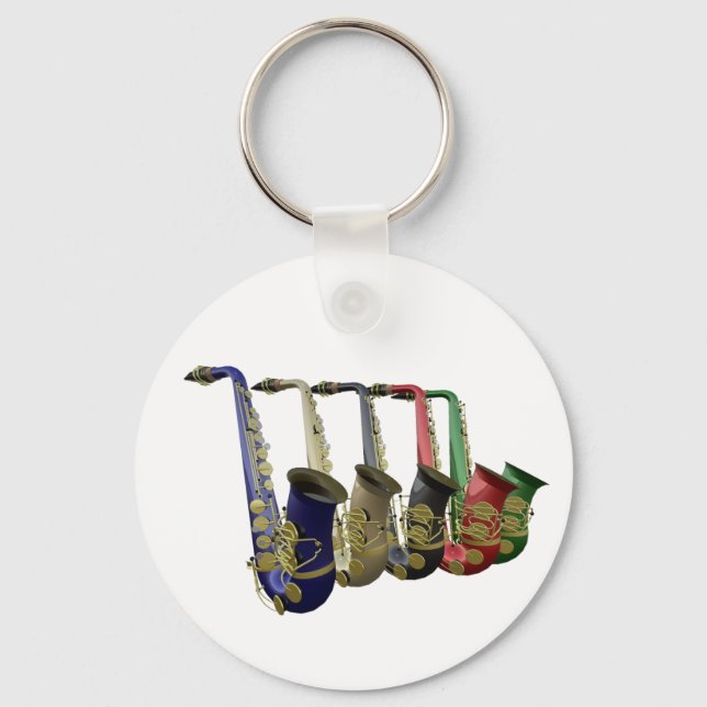 Nyckel till Bra Saxophone Music Nyckelring (Framsida)