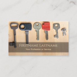 Nyckel till din framgång i nycklar låser och stöde visitkort