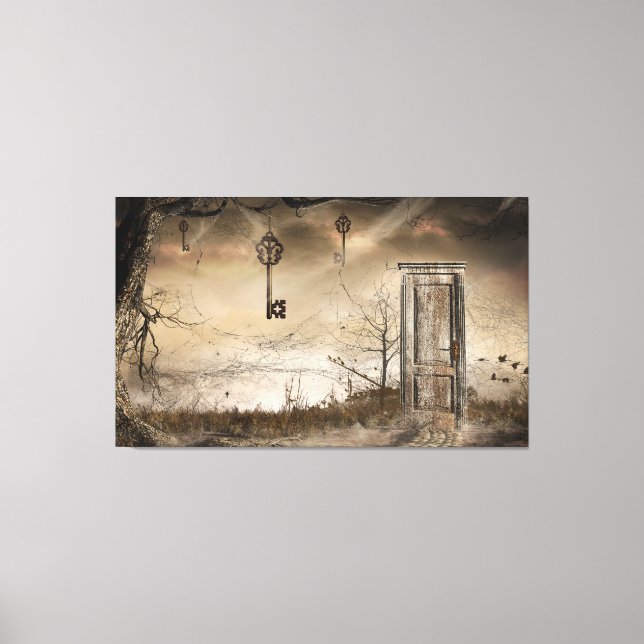 "Nyckel till dörren" Canvastryck (Framsida)