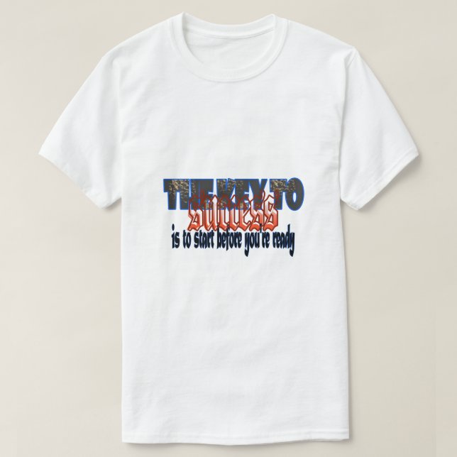 nyckel till framgång t shirt (Design framsida)