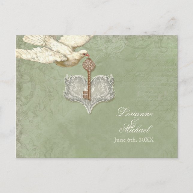 Nyckel till mitt hjärta, Doves OSA Response Postca Inbjudan Vykort (Framsida)