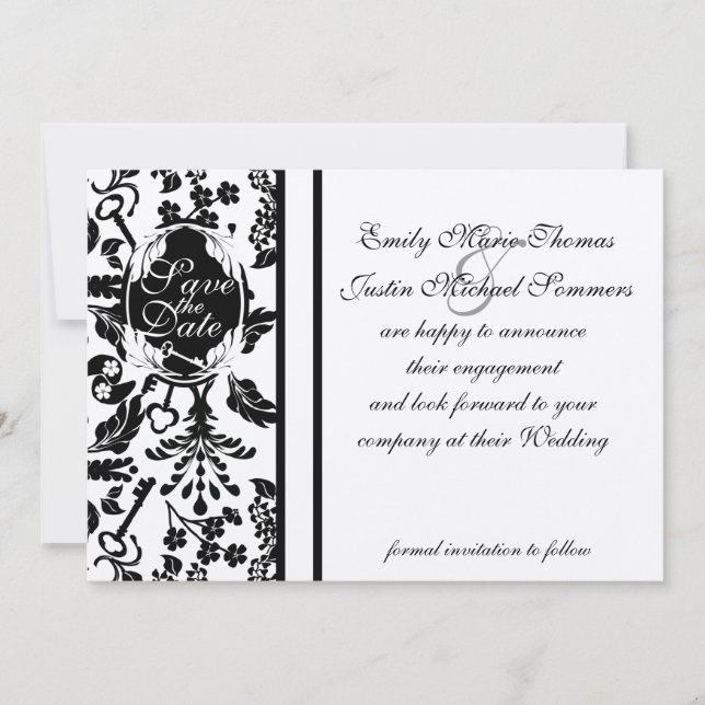 Nyckel till mitt hjärta/Spara datum Spara Datumet (Framsida)