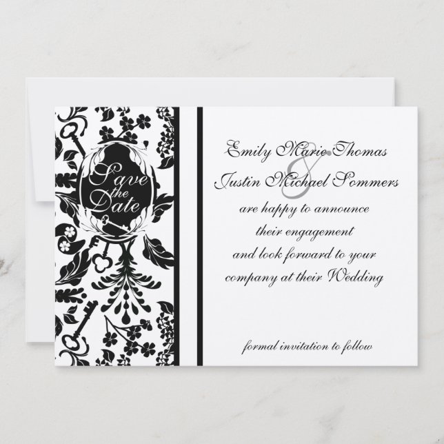 Nyckel till mitt hjärta/Spara datumet Spara Datumet (Framsida)