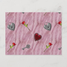 Nyckel till mitt hjärta Valentine Helg Vykort