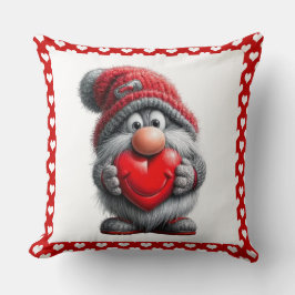 "Nyckel till mitt hjärta" Whimsical Gnome Kudde