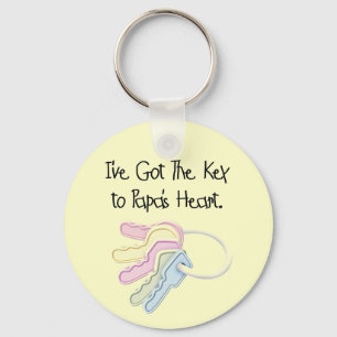 Nyckel till Pappa Heart Tshirts och Gifts Nyckelring