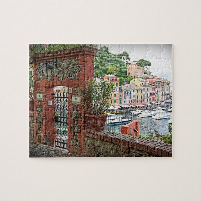 Nyckel till Portofino, italien - 8x10 - 110 PC Pussel (Horisontell)