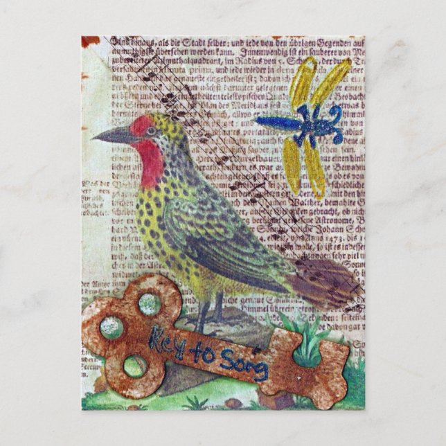 Nyckel till Sång Vykort (Framsida)