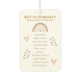Nyckel till serenity Car Luft Freshener - inspirat