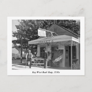 Nyckel Väster Bait Shop, 1930-talet Vykort
