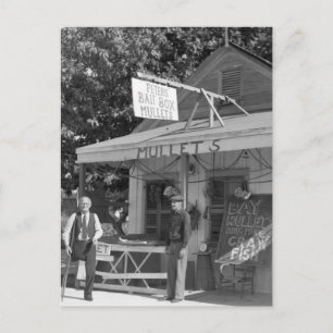 Nyckel Väster Bait Shop, 1930-talet Vykort