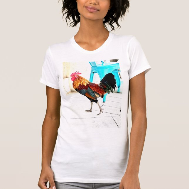 Nyckel Väster Cock-a-doodle-doo T-Shirt (Framsida)