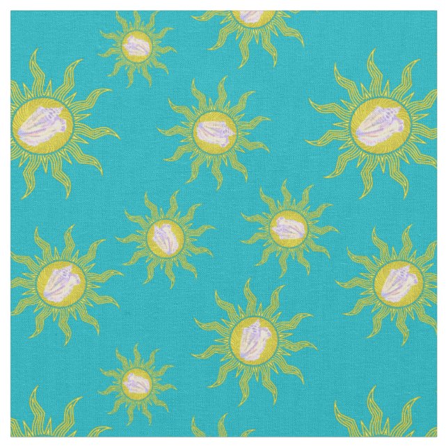 Nyckel Väster Conch Republiken Sol, sommarsommarti Tyg (Närbild)