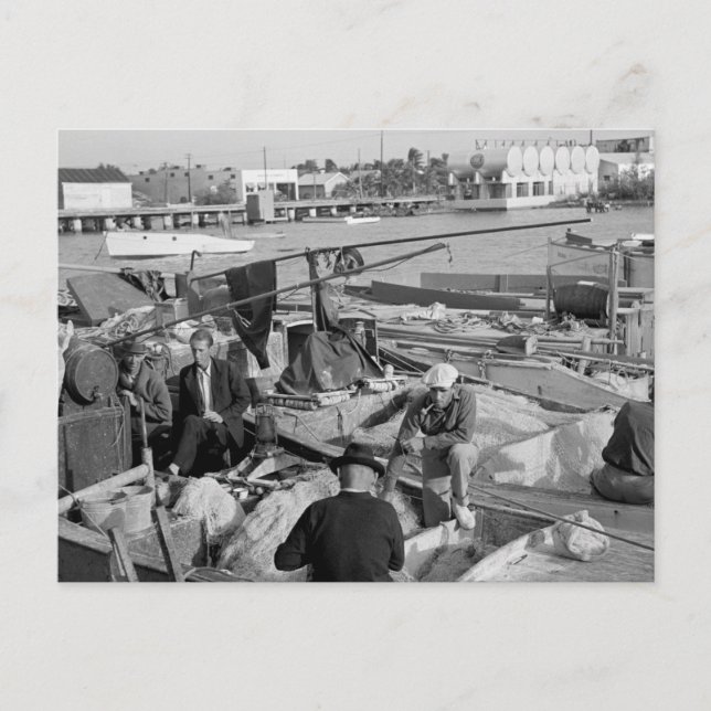 Nyckel Väster Fishermen, 1930-talet Vykort (Framsida)