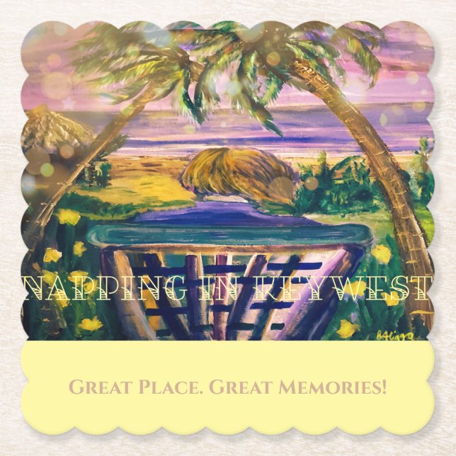 Nyckel Väster, FL Memory Tip of Travel Papper Unde Underlägg Papper (Framsida)