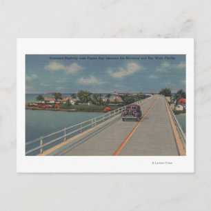 Nyckel Väster, FL - motorvägen mellan Mainland och Vykort