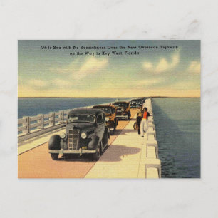 Nyckel Väster FL Overseas Highway No Slättckness 1 Vykort