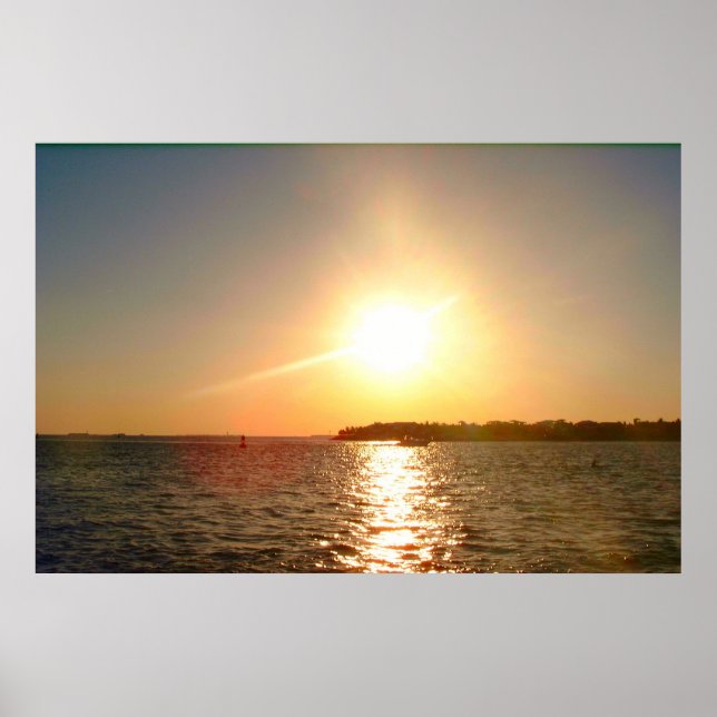 Nyckel Väster, FL Sunset Poster (Framsidan)